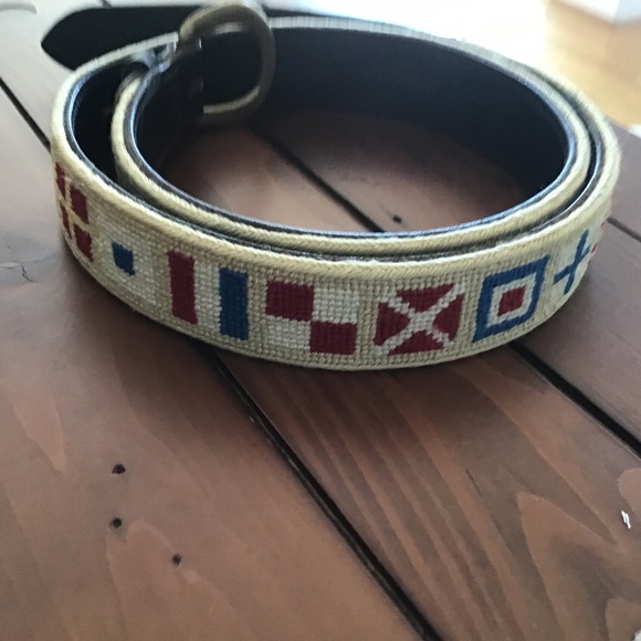Men’s custom Embroidered Nautical Flags Belt